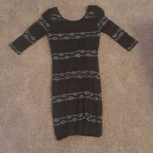 Black and silver dress